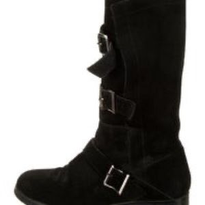 Ann Demeulemeester Black Moto Boot